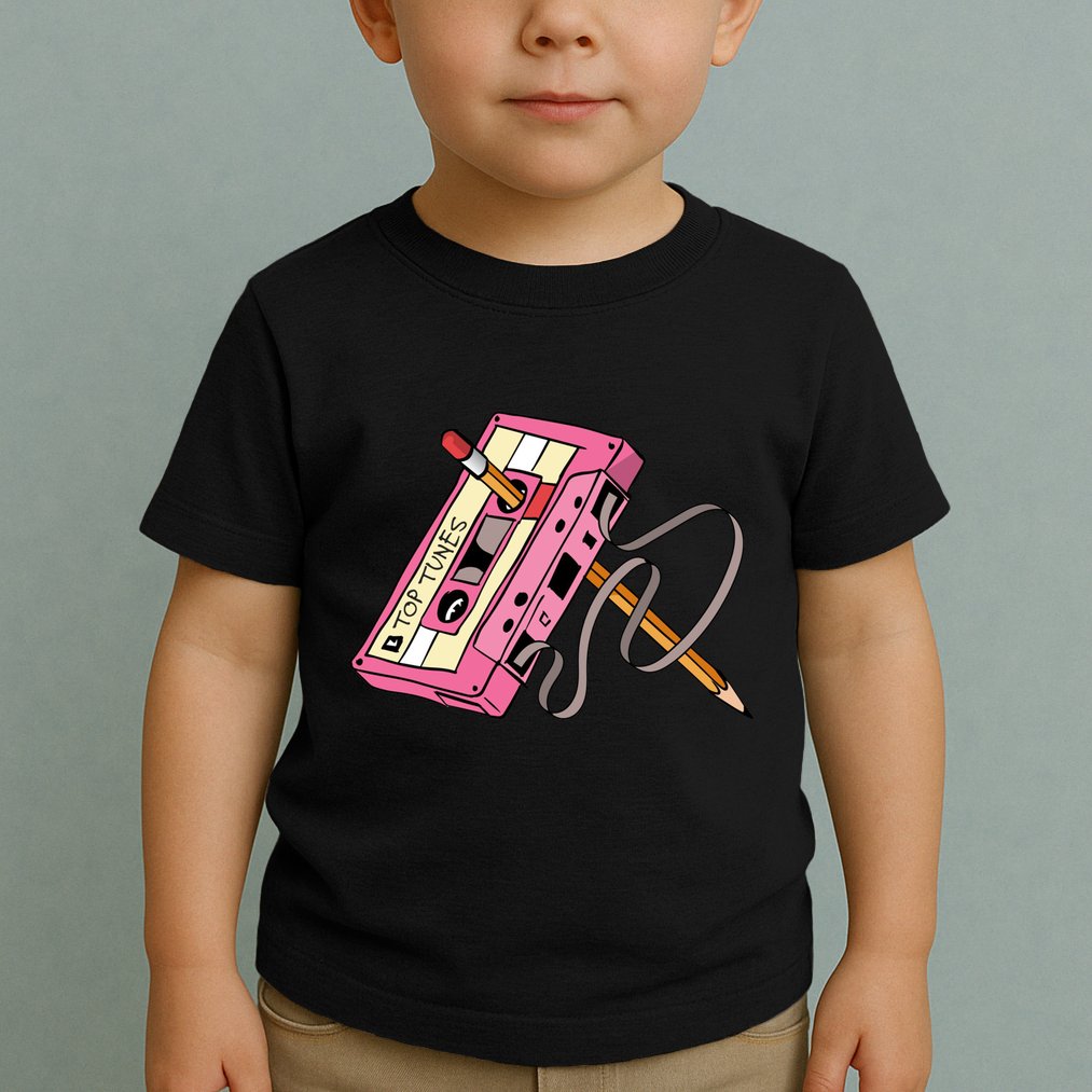 Top Tunes Retro 80s Back To School Toddler T-Shirt