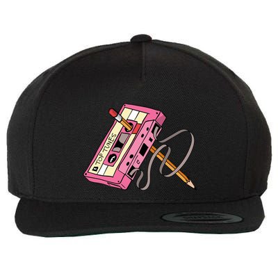 Top Tunes Retro 80s Back To School Wool Snapback Cap