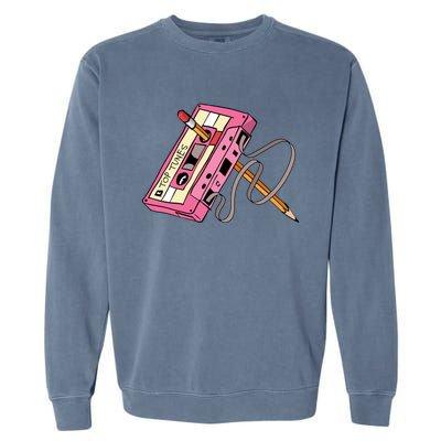 Top Tunes Retro 80s Back To School Garment-Dyed Sweatshirt