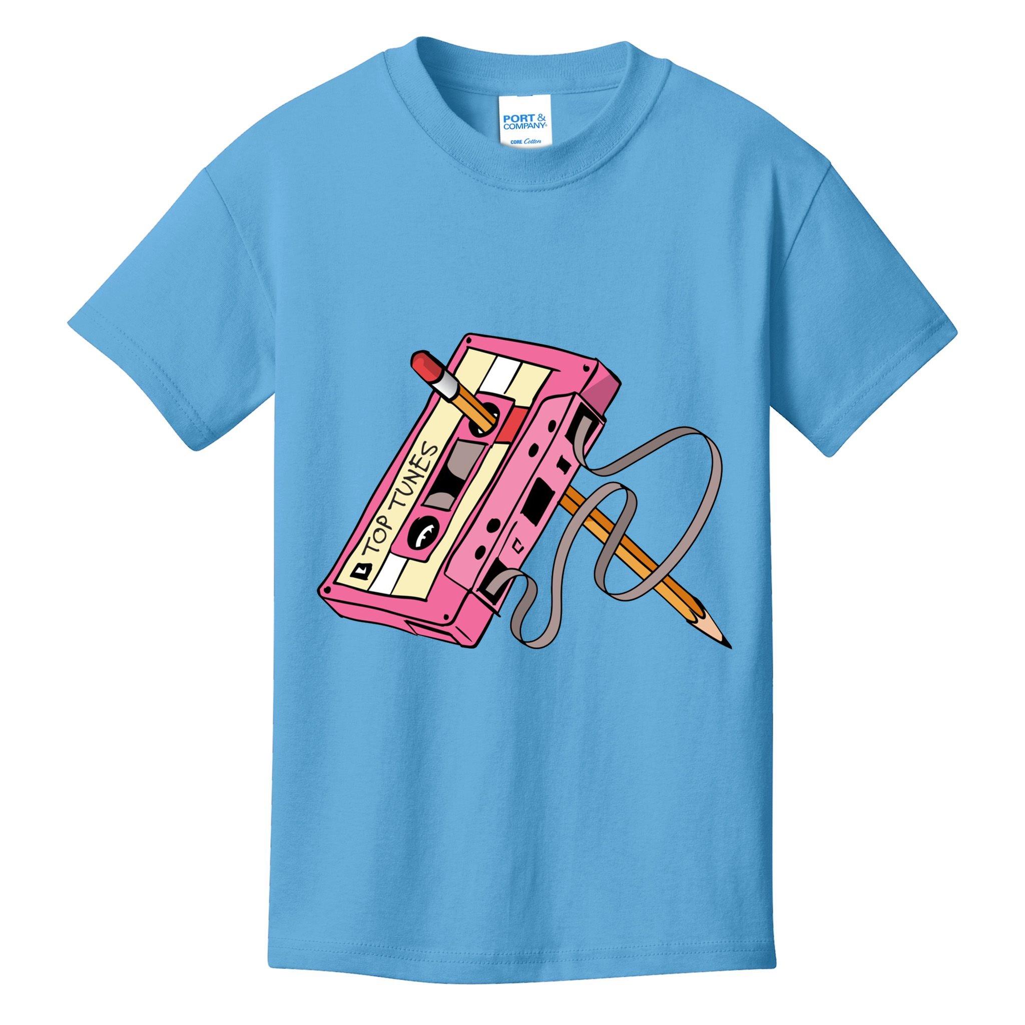 Top Tunes Retro 80s Back To School Kids T-Shirt