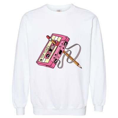 Top Tunes Retro 80s Back To School Garment-Dyed Sweatshirt