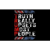 Trump Truth Really Upset Most People Trump 2024 America Flag Premium Bumper Sticker