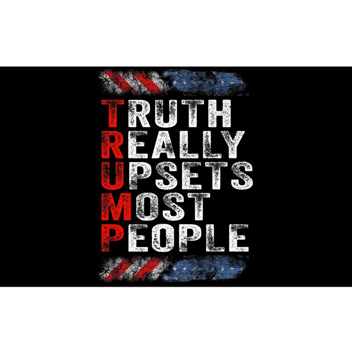 Trump Truth Really Upset Most People Trump 2024 America Flag Premium Bumper Sticker