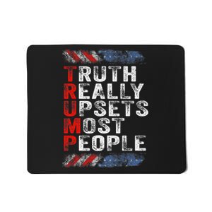 Trump Truth Really Upset Most People Trump 2024 America Flag Premium Mousepad