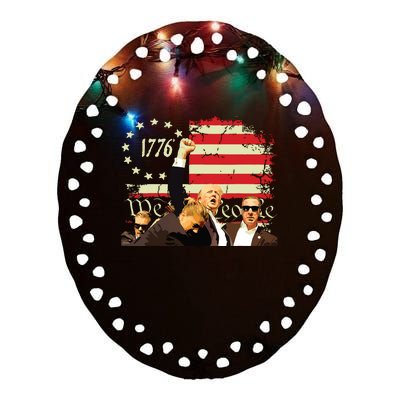 Trump Ceramic Oval Ornament