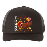 Thanksgiving Turkey Running Funny Anti Trump 2024 Yupoong Adult 5-Panel Trucker Hat