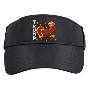 Thanksgiving Turkey Running Funny Anti Trump 2024 Adult Drive Performance Visor