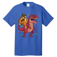 Thanksgiving Turkey Riding T Rex Dinosaur Toddler Boys Meaningful Gift Tall T-Shirt