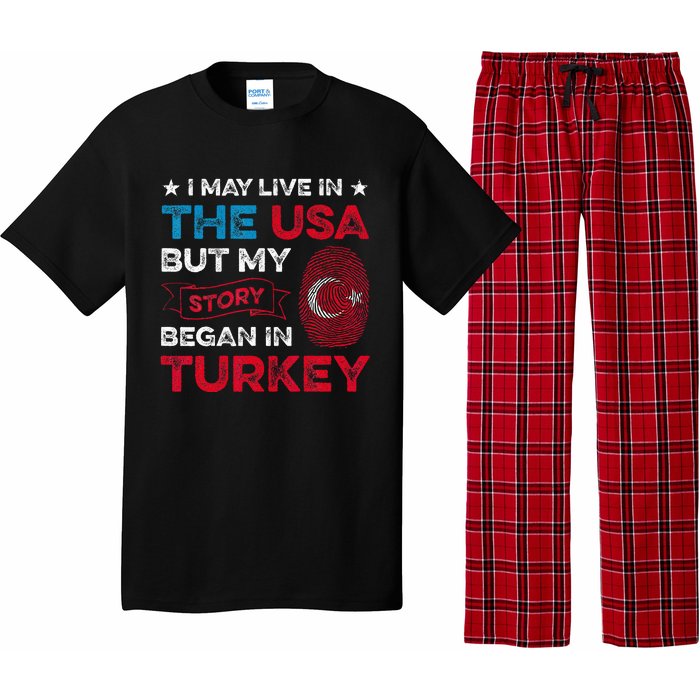 Turkey Turkish Roots Turkish Heritage Proud Turkish Flag Pajama Set