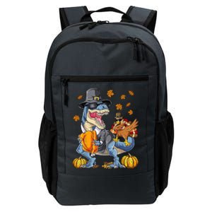 Thanksgiving Turkey Riding T Rex Dinosaur Toddler Boys Gift Daily Commute Backpack