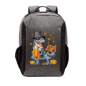 Thanksgiving Turkey Riding T Rex Dinosaur Toddler Boys Gift Vector Backpack