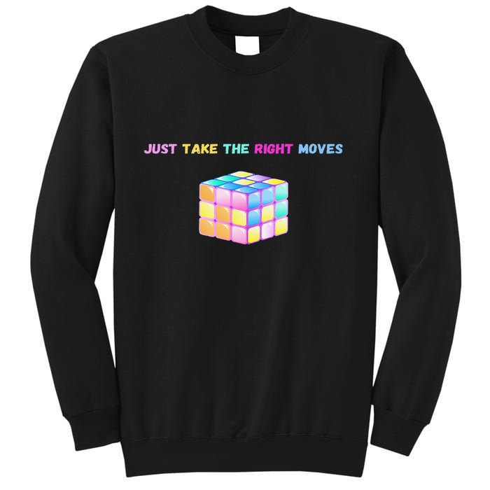 Take The Right Moves Fun Puzzle Cube Speed Games Lover Sweatshirt