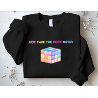 Take The Right Moves Fun Puzzle Cube Speed Games Lover Sweatshirt