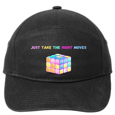 Take The Right Moves Fun Puzzle Cube Speed Games Lover 7-Panel Snapback Hat