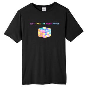 Take The Right Moves Fun Puzzle Cube Speed Games Lover Tall Fusion ChromaSoft Performance T-Shirt