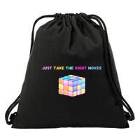 Take The Right Moves Fun Puzzle Cube Speed Games Lover Drawstring Bag