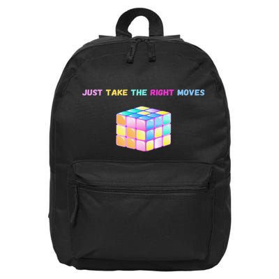Take The Right Moves Fun Puzzle Cube Speed Games Lover 16 in Basic Backpack