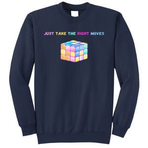 Take The Right Moves Fun Puzzle Cube Speed Games Lover Sweatshirt