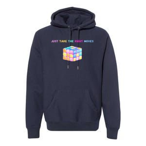 Take The Right Moves Fun Puzzle Cube Speed Games Lover Premium Hoodie