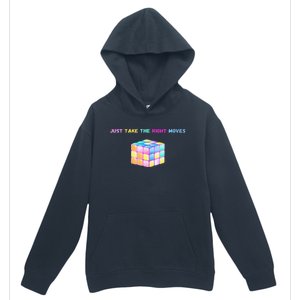 Take The Right Moves Fun Puzzle Cube Speed Games Lover Urban Pullover Hoodie