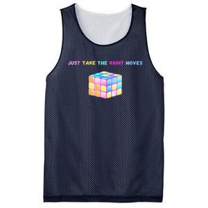 Take The Right Moves Fun Puzzle Cube Speed Games Lover Mesh Reversible Basketball Jersey Tank