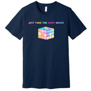 Take The Right Moves Fun Puzzle Cube Speed Games Lover Premium T-Shirt