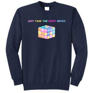 Take The Right Moves Fun Puzzle Cube Speed Games Lover Tall Sweatshirt