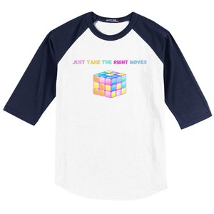 Take The Right Moves Fun Puzzle Cube Speed Games Lover Baseball Sleeve Shirt