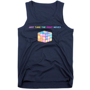 Take The Right Moves Fun Puzzle Cube Speed Games Lover Tank Top