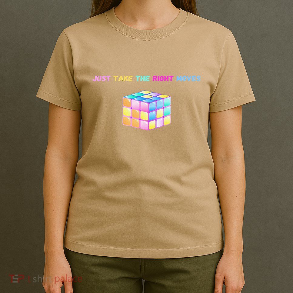 Take The Right Moves Fun Puzzle Cube Speed Games Lover T-Shirt