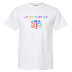 Take The Right Moves Fun Puzzle Cube Speed Games Lover Garment-Dyed Heavyweight T-Shirt