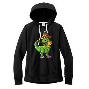 Tacosaurus T Rex Mexico Taco Dinosaurier Cinco de Mayo Gift Women's Fleece Hoodie