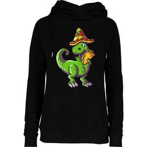 Tacosaurus T Rex Mexico Taco Dinosaurier Cinco de Mayo Gift Womens Funnel Neck Pullover Hood