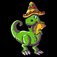 Tacosaurus T Rex Mexico Taco Dinosaurier Cinco de Mayo Gift 16 in Basic Backpack