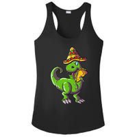 Tacosaurus T Rex Mexico Taco Dinosaurier Cinco de Mayo Gift Ladies PosiCharge Competitor Racerback Tank