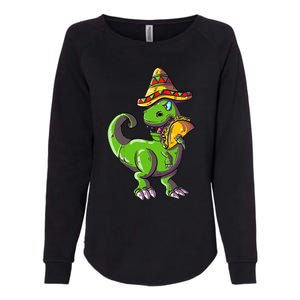 Tacosaurus T Rex Mexico Taco Dinosaurier Cinco de Mayo Gift Womens California Wash Sweatshirt