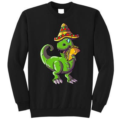 Tacosaurus T Rex Mexico Taco Dinosaurier Cinco de Mayo Gift Tall Sweatshirt