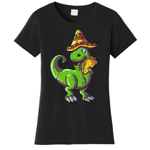 Tacosaurus T Rex Mexico Taco Dinosaurier Cinco de Mayo Gift Women's T-Shirt