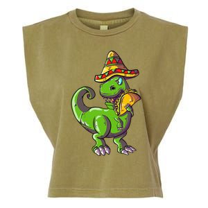 Tacosaurus T Rex Mexico Taco Dinosaurier Cinco de Mayo Gift Garment-Dyed Women's Muscle Tee