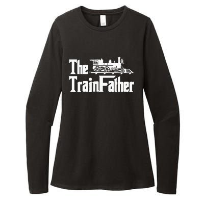 The Trainfather  Railroad Model Train Collector Conductor Womens CVC Long Sleeve Shirt