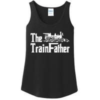 The Trainfather  Railroad Model Train Collector Conductor Ladies Essential Tank