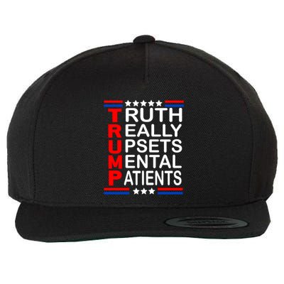 Trump Truth Really Upsets Tal Patients Funny Gift Wool Snapback Cap