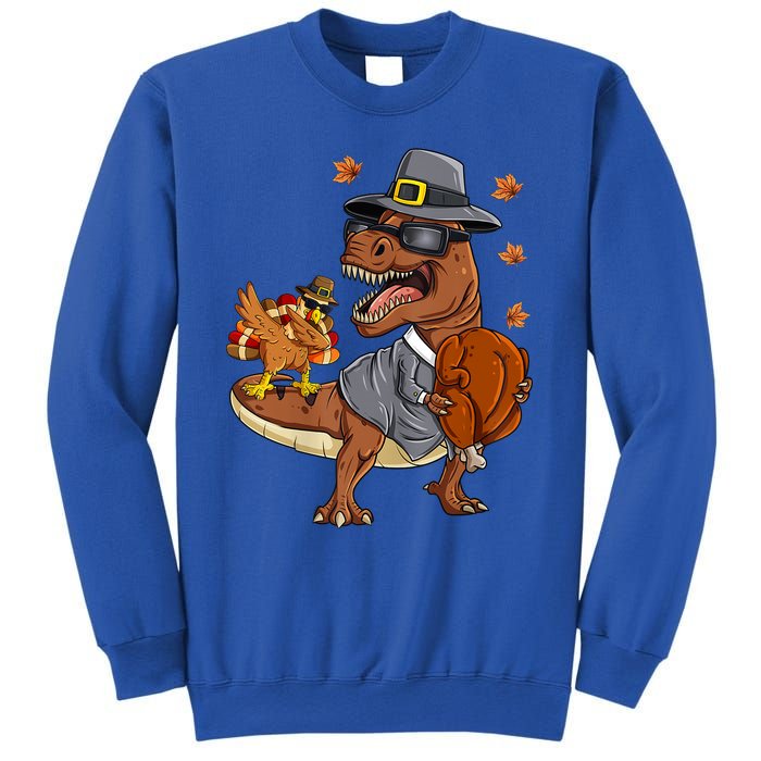 Thanksgiving T Rex Dabbing Turkey Pilgrim Meaningful Gift Sweatshirt