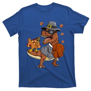 Thanksgiving T Rex Dabbing Turkey Pilgrim Meaningful Gift T-Shirt