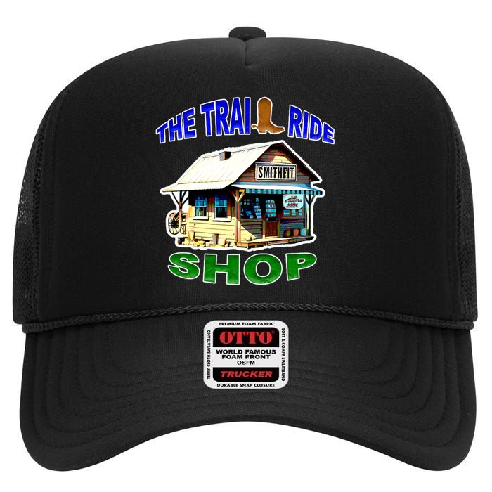 The Trail Ride Shop High Crown Mesh Back Trucker Hat