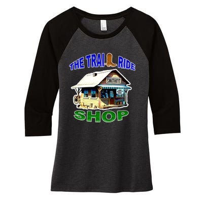 The Trail Ride Shop Women's Tri-Blend 3/4-Sleeve Raglan Shirt