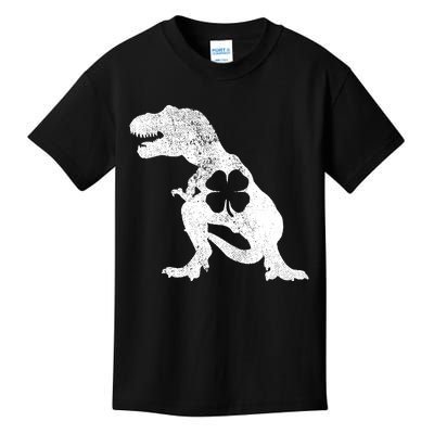 Tyrannosaurus T Rex Dinosaur ST PATRICKS DAY Irish Boy Kids T-Shirt