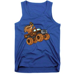 Thanksgiving Turkey Riding Monster Truck Boys Gift Tank Top