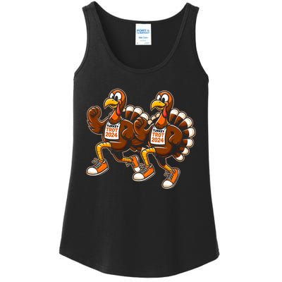 Thanksgiving Turkey Running Outfit Gear Costume Turkey Trot Ladies Essential Tank