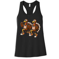 Thanksgiving Turkey Running Outfit Gear Costume Turkey Trot Women's Racerback Tank